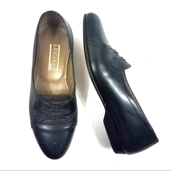 Shoes - LUCIANO MIAMI Leather Dress Cowboy Western Shoes 8